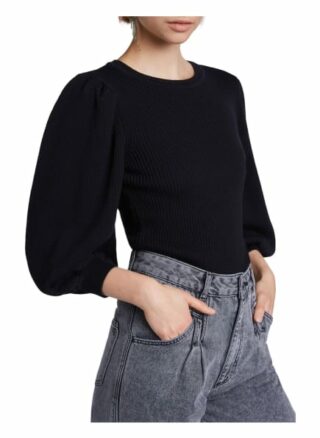 Set Pullover Feinstrick Rundhals schwarz