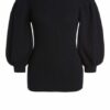 Set Pullover Feinstrick Rundhals schwarz
