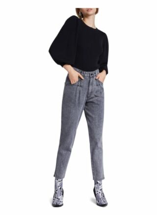 Set Pullover Feinstrick Rundhals schwarz