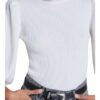 Set Pullover Feinstrick Rundhals weiss