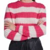 Set Pullover Gestreift rosa