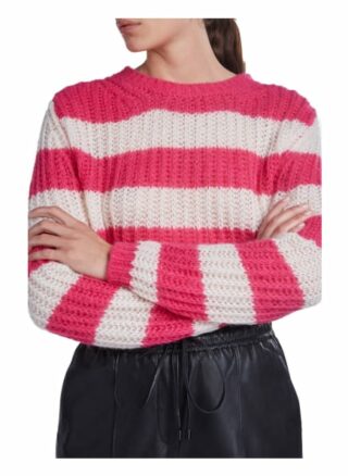 Set Pullover Gestreift rosa