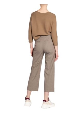 Set Pullover Mit 3/4-Arm braun