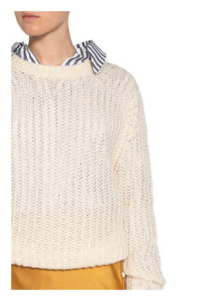 Set Pullover Mit Alpaka weiss