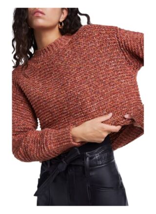 Set Pullover Mit Farbmuster orange