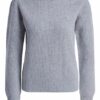 Set Pullover Mit Schulterdetail Aus Merino grau