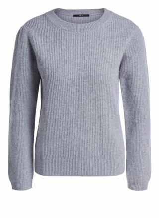 Set Pullover Mit Schulterdetail Aus Merino grau