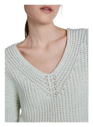 Set Pullover Mit V-Neck gruen