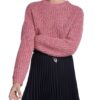Set Pullover Rundhals Mit Seidenanteil pink