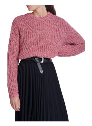 Set Pullover Rundhals Mit Seidenanteil pink
