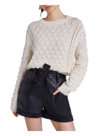 Set Pullover Rundhals weiss