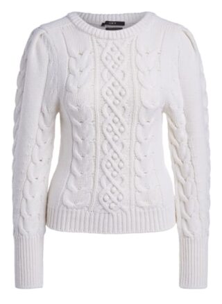 Set Pullover Zopfstrick weiss