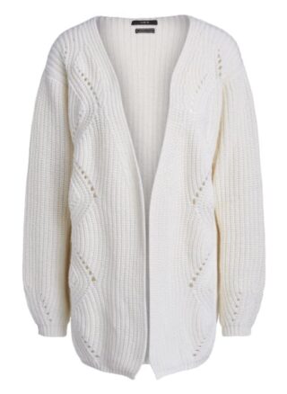 Set Strickjacke Aus Kaschmirmischqualität weiss