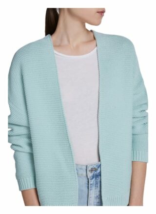 Set Strickjacke Aus Leichter Baumwolle blau