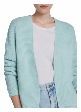 Set Strickjacke Aus Leichter Baumwolle blau