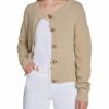 Set Strickjacke beige