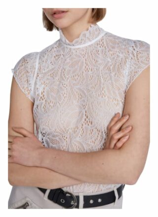 Set T-Shirt Aus Hochwertiger Spitze weiss