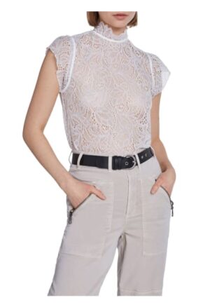 Set T-Shirt Aus Hochwertiger Spitze weiss