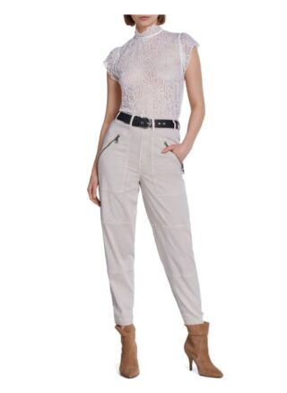 Set T-Shirt Aus Hochwertiger Spitze weiss