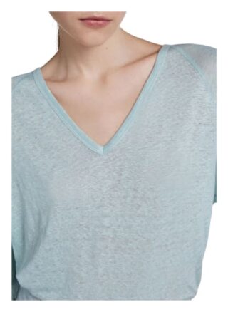 Set T-Shirt Aus Leinen gruen