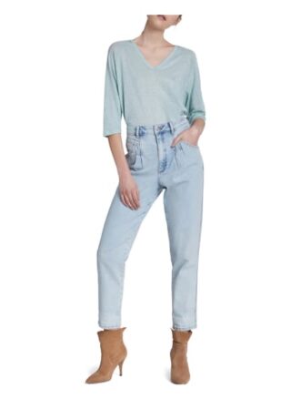 Set T-Shirt Aus Leinen gruen