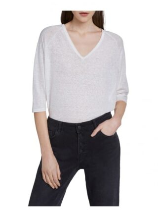 Set T-Shirt Aus Leinen weiss