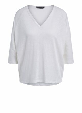 SET T-Shirt aus Leinen Damen, Weiß