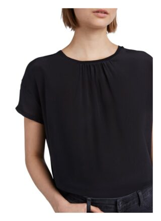 Set T-Shirt Aus Seidenpatch schwarz