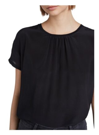 Set T-Shirt Aus Seidenpatch schwarz