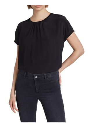 Set T-Shirt Aus Seidenpatch schwarz