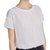 Set T-Shirt Aus Seidenpatch weiss