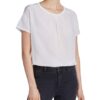 Set T-Shirt Aus Seidenpatch weiss