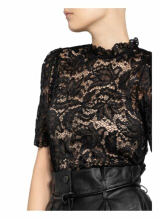 Set T-Shirt Aus Spitze schwarz