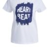 Set T-Shirt Mit Glitterprint weiss