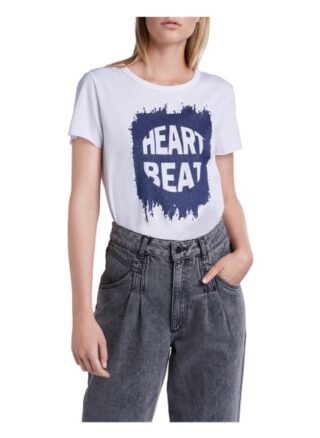 Set T-Shirt Mit Glitterprint weiss