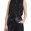 Set Top Mit Cutout braun