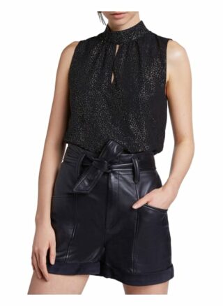 Set Top Mit Cutout braun