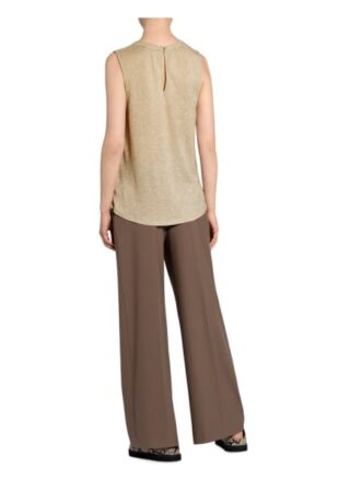 Set Top Mit Glitzergarn gold