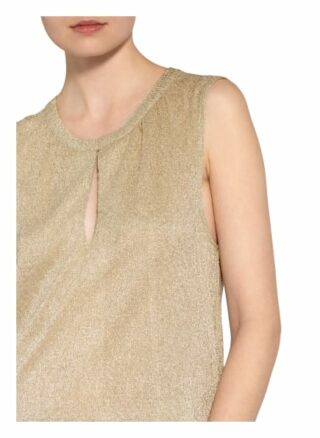 Set Top Mit Glitzergarn gold