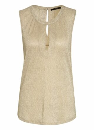 Set Top Mit Glitzergarn gold