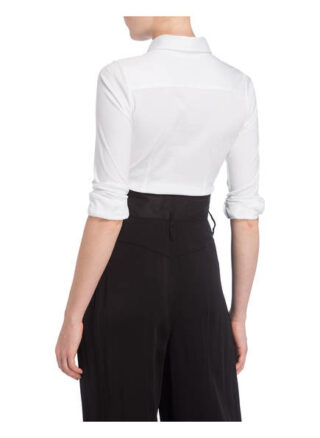 Soluzione Jersey-Hemdbluse weiss