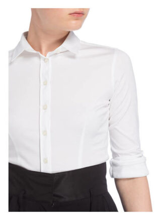 Soluzione Jersey-Hemdbluse weiss