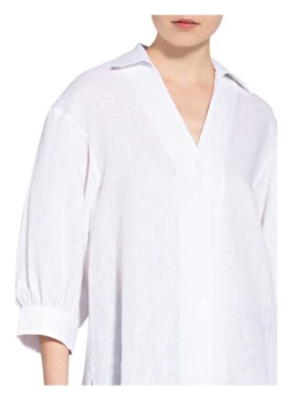 Sophie Leinenbluse Mit 3/4-Arm weiss
