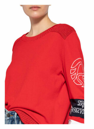 Sportalm Pullover Im Materialmix rot