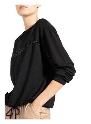 Sportalm Sweatshirt Mit Paillettenbesatz schwarz