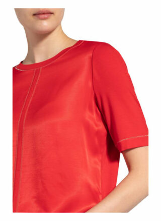 Sportalm T-Shirt Im Materialmix rot