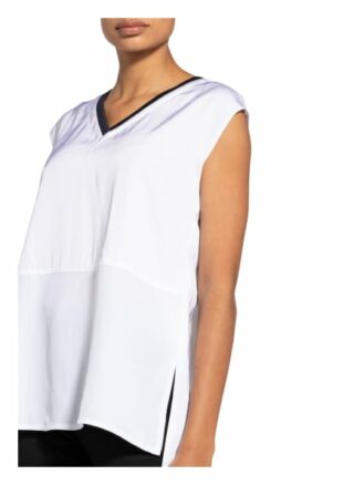 Sportalm T-Shirt Im Materialmix weiss