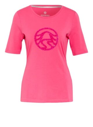 Sportalm T-Shirt Mit Paillettenbesatz pink