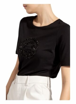 Sportalm T-Shirt Mit Paillettenbesatz schwarz