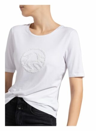 Sportalm T-Shirt Mit Paillettenbesatz weiss